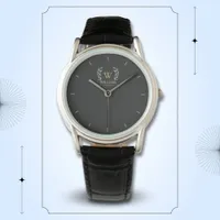 Classic Laurel Wreath Black Gold Monogram Watch