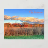 Wisconsin Autumn Scenic  View  Postcard