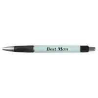 Best Man Name and Date of Wedding Rubber Grip Pen