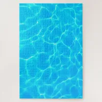 Aqua Water Pattern With Reflection Waves Jigsaw Puzzle