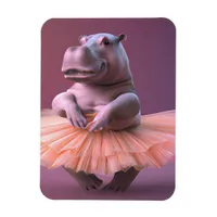 Ballerina Hippo Magnet