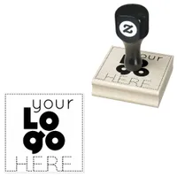 add your business /company logo here custom square rubber stamp