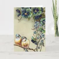 Hearty Congratulations Vintage Birds Card