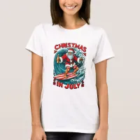 Festive Santa White Delight T-Shirt