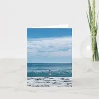 Blank Coastal Beach Note Card