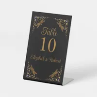 Fantasy Fairy Tale Wedding Table Number Pedestal Sign