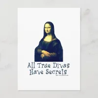 Mona Lisa Diva Secrets Postcard