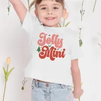 Jolly Mini Retro Groovy Christmas Holidays Toddler T-shirt