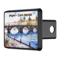 Prague - Czech Republic Watercolor Sketch | Hitch Cover