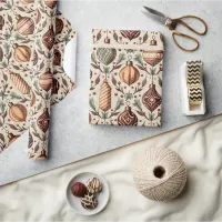 Earth Tones Christmas Pattern#12 ID1009 Wrapping Paper