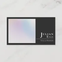 Minimalistic Holographic Typography Business Card