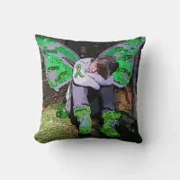 Rest, Warrior Rest Lyme Disease Awareness Pillow