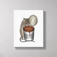 Rat and Bake Beans Canvas Print