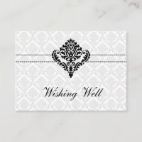 "black and white" wishing well cards