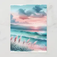 Vacation | Beautiful Ocean Scene Keeping in Touch Postcard