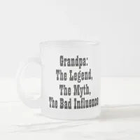 Grandpa Frosted Glass Mug