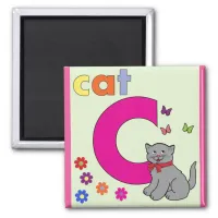 Letter "C" for Cat Children's Magnet