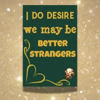 Gold on Green - I do desire ... | Poster