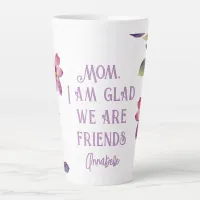 Mom Violet "Glad We Are Friends" Latte Mug