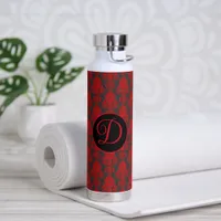 Elegant, Vintage, Victorian Damask Personalized Water Bottle