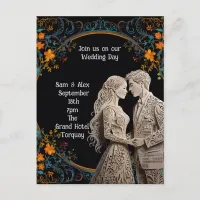 Bride & Groom Wedding Personalized  Postcard