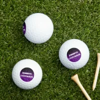 Purple Glitter on Black Dominate Everywhere | Golf Balls