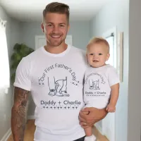 Our First Father's Day, Father/ baby standing T-Shirt