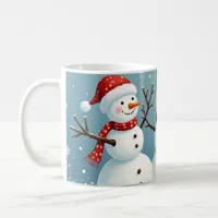 Three happy Christmas snowmen Coffee Mug