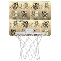 Cool and Trendy Pop Art Venetian Masque Colorful Mini Basketball Hoop