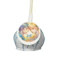 Anime Boy and Girl Floral Couple Personalized Cake Pops