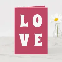 Fun Cherry Magenta Love Valentine's Day Card