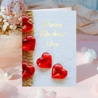 Happy Mother's Day with Golden Foil Greeting Card