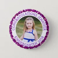 Personalized Kindergarten Graduate Photo Button