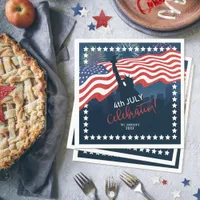 City Skyline Independence Day Celebration ID658 Napkins