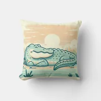 Alligator-Inspired Pillow 