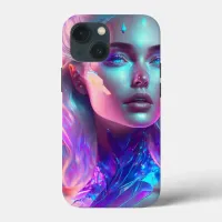 Gorgeous Ai Art Pretty Icy Glass like Woman Case-Mate iPhone Case