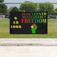Juneteenth Celebrate Freedom Solidarity 1865 Banner