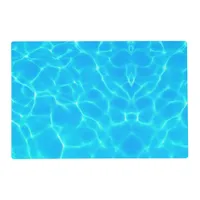 Aqua Water Pattern With Reflection Waves Placemat