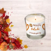 Happy Thanksgiving, Friendsgiving Monogram | Scented Candle