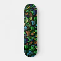 Geometric Vision Trendy Pattern Skateboard Deck