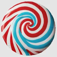 Vibrant Spiral Colorful Sweet Lollipop Round Beach Towel