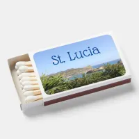 Scenic Caribbean Island Saint Lucia View Matchboxes