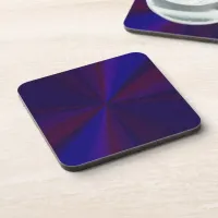 Circular Gradient Patchwork Blue to Purple Coaster