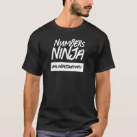 Funny Numbers Ninja Hashtag Name T-Shirt