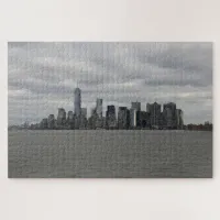 Fifty Shades of Gray NYC Manhattan Skyline Jigsaw Puzzle