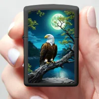 Majestic Eagle Eagle's Moonlight Vigil Zippo Lighter