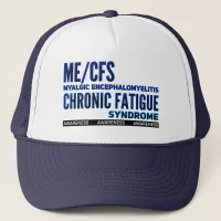 ME/CFS Chronic Fatigue Awareness Blues Trucker Hat