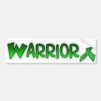 Lyme Disease Warrior Awareness Ribbon Bumper Bumper Sticker