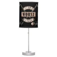 World's Worst Driver WWDa Table Lamp