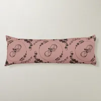 Simple Black Hearts, Floral, Infinity on Plum | Body Pillow